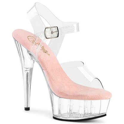 DELIGHT-608 Pleaser Baby Pink 6 Inch Exotic Dance Platform Shoes