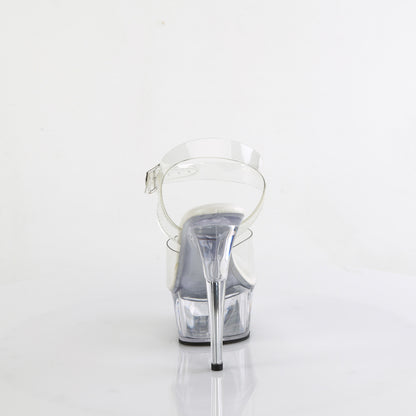 DELIGHT-608VL Pleaser Clear 6 Inch Fetish Platform Platform Shoes