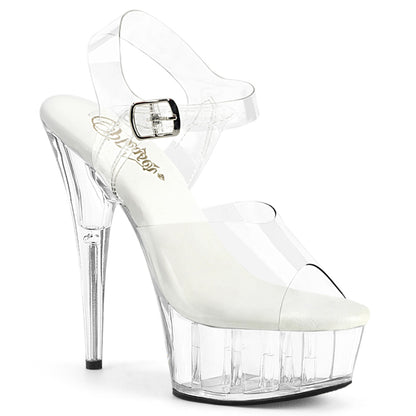 DELIGHT-608VL Pleaser Clear 6 Inch Fetish Platform Platform Shoes