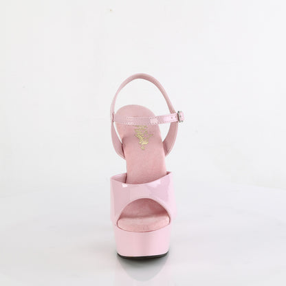 Pleaser DELIGHT-609 Baby Pink Platform Sandals - 6 Inch Heels