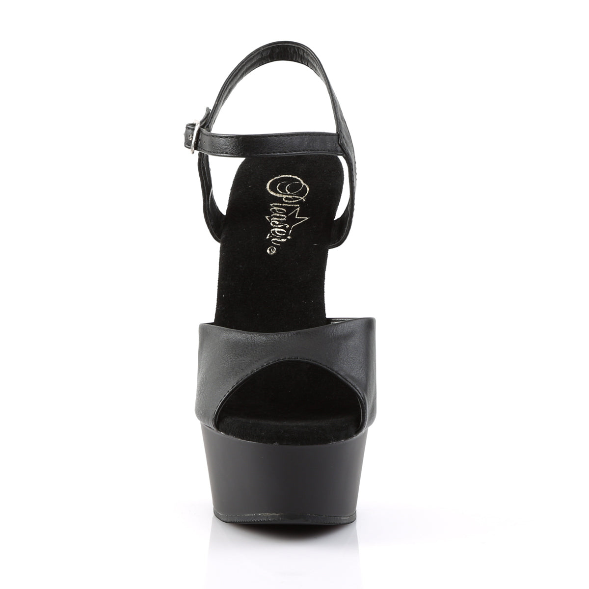 DELIGHT-609 Pleaser Black 6 Inch Pole Dancing Platform Shoes