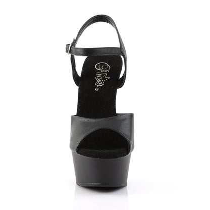 DELIGHT-609 Pleaser Black 6 Inch Pole Dancing Platform Shoes