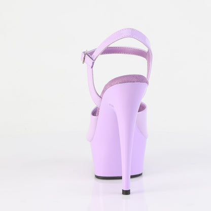 Pleaser DELIGHT-609 Lavender Platform Sandals - 6 Inch Heels