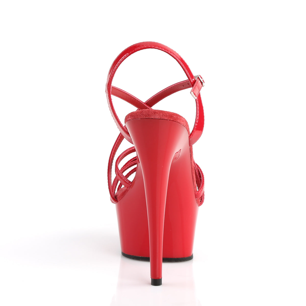 Pleaser DELIGHT-613 Red Platform Sandals - 6 Inch Heels