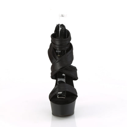 DELIGHT-620 Pleaser Black 6 Inch Pole Dance Platform Shoes