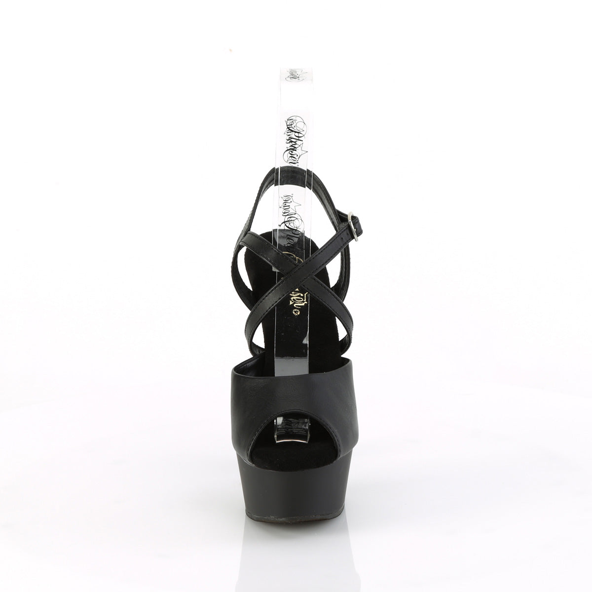 DELIGHT-624-1 Pleaser Black 6 Inch Exotic Dance Platform Shoes