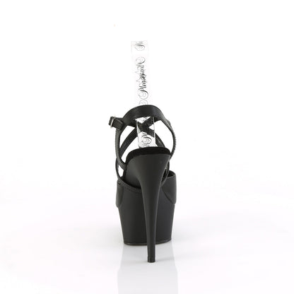 DELIGHT-624-1 Pleaser Black 6 Inch Exotic Dance Platform Shoes