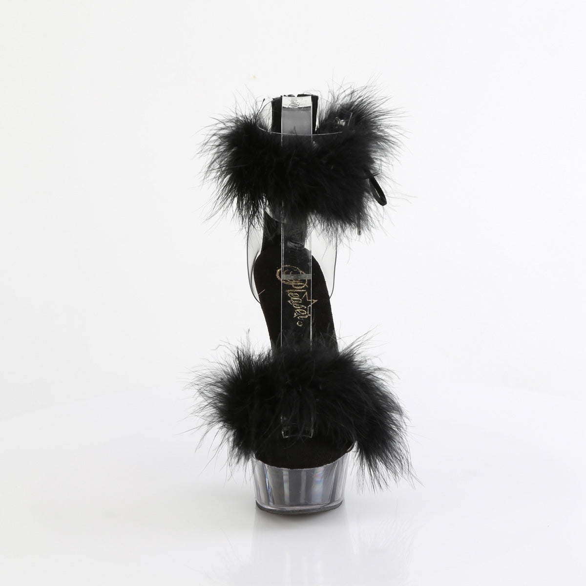 DELIGHT-624F Pleaser Black 6 Inch Exotic Dancing Platform Shoes