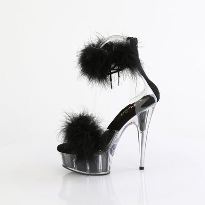 DELIGHT-624F Pleaser Black 6 Inch Exotic Dancing Platform Shoes