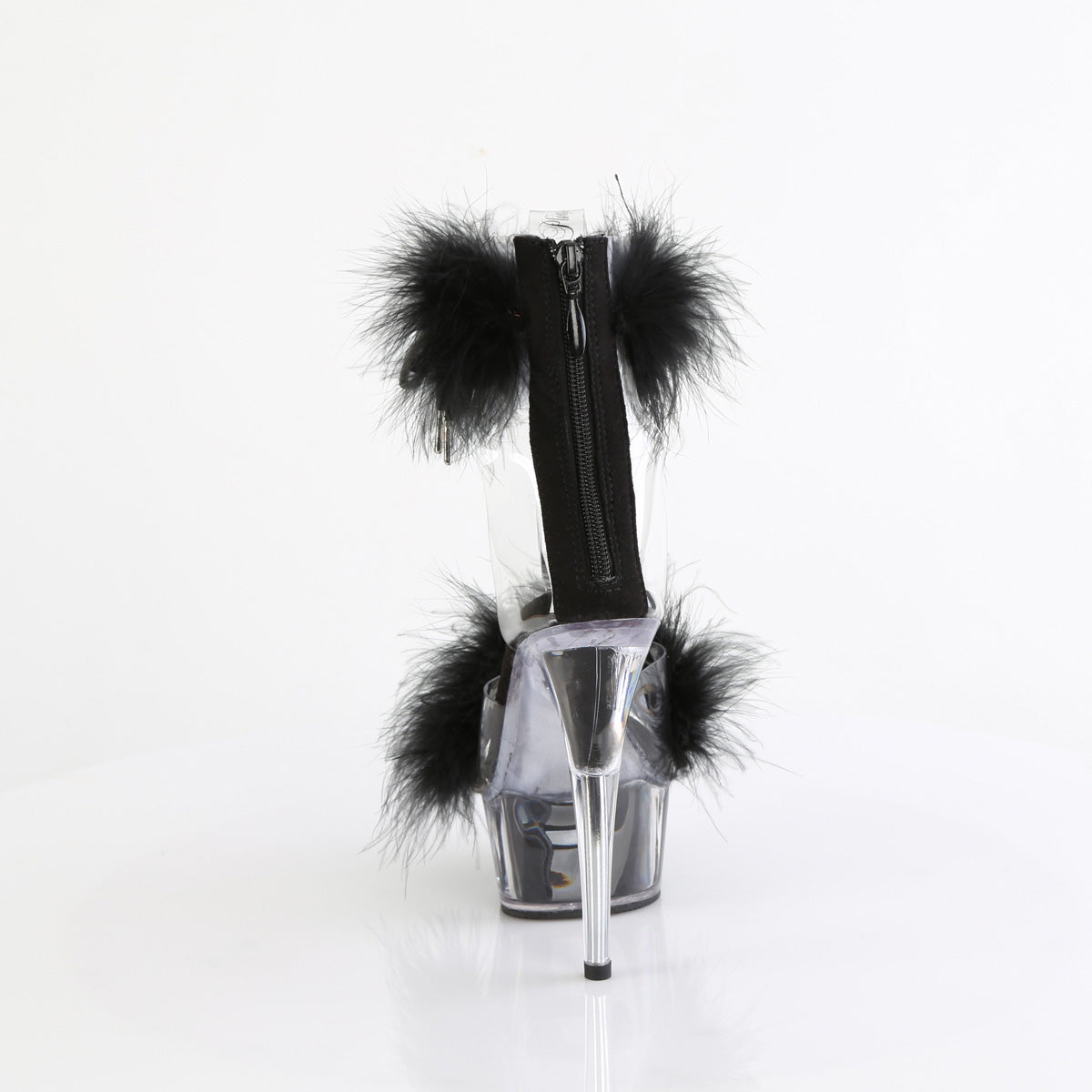 DELIGHT-624F Pleaser Black 6 Inch Exotic Dancing Platform Shoes
