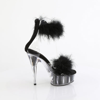 DELIGHT-624F Pleaser Black 6 Inch Exotic Dancing Platform Shoes