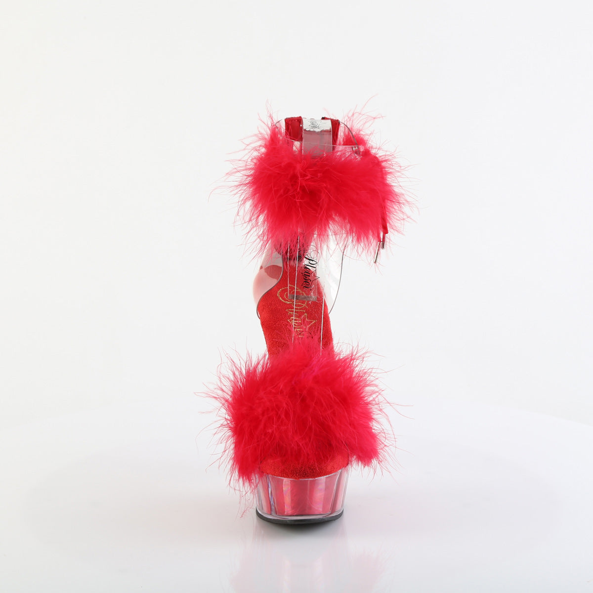 DELIGHT-624F Pleaser Red 6 Inch Fetish Dancer Platform Shoes
