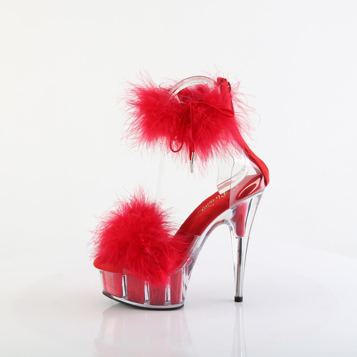 DELIGHT-624F Pleaser Red 6 Inch Fetish Dancer Platform Shoes