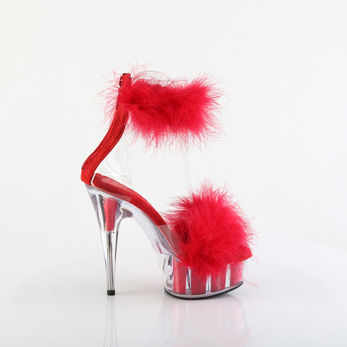 DELIGHT-624F Pleaser Red 6 Inch Fetish Dancer Platform Shoes