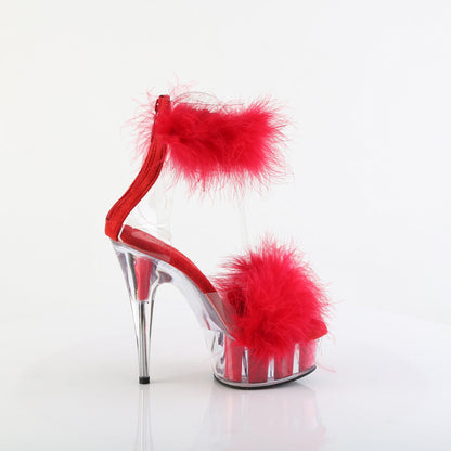 DELIGHT-624F Pleaser Red 6 Inch Fetish Dancer Platform Shoes