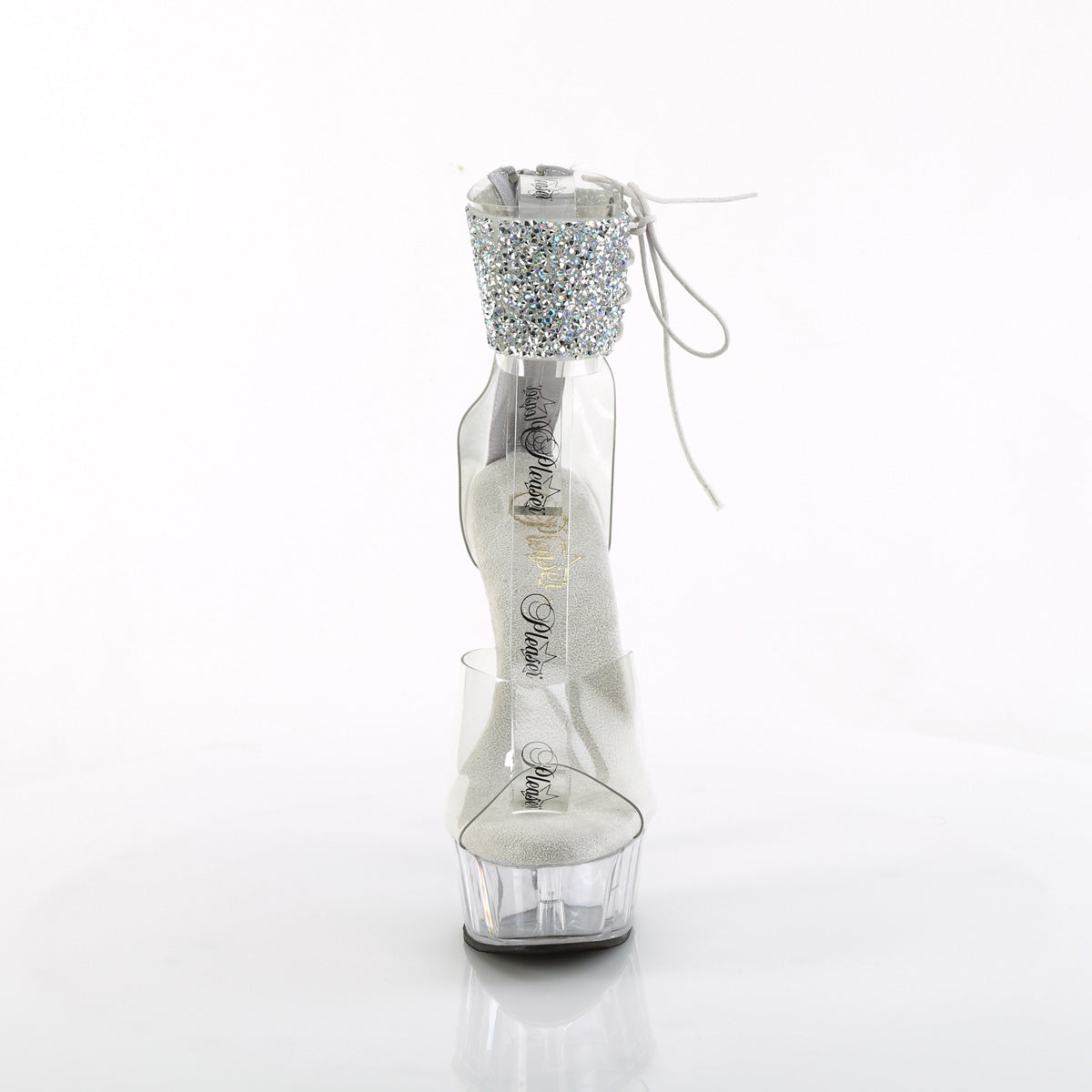 DELIGHT-624RS-02 Pleaser Clear 6 Inch Strippers Platform Shoes