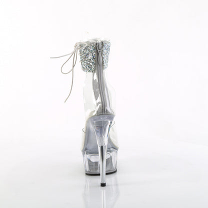 DELIGHT-624RS-02 Pleaser Clear 6 Inch Strippers Platform Shoes