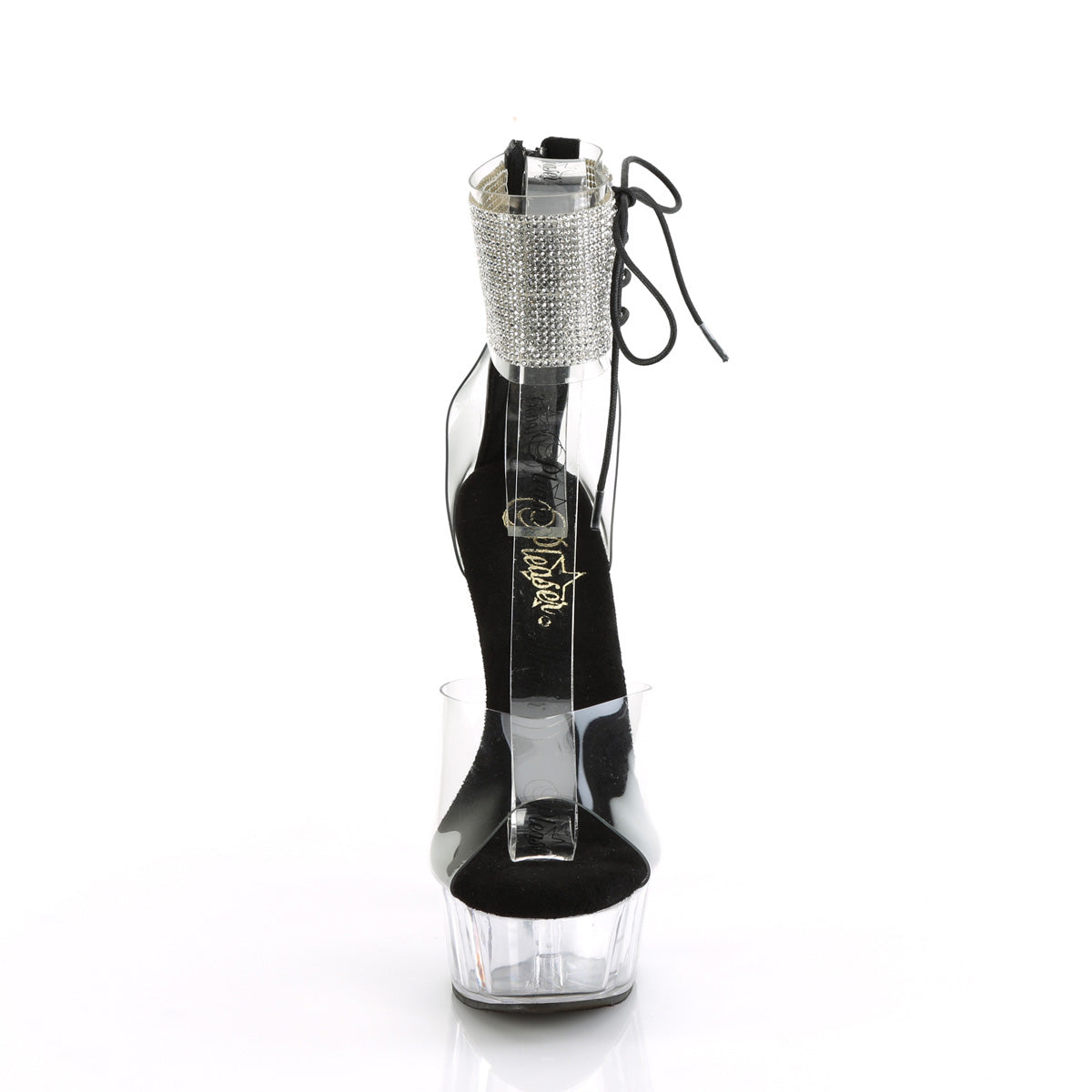 DELIGHT-624RS Pleaser Clear 6 Inch Fetish Platform Shoes