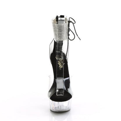 DELIGHT-624RS Pleaser Clear 6 Inch Fetish Platform Shoes