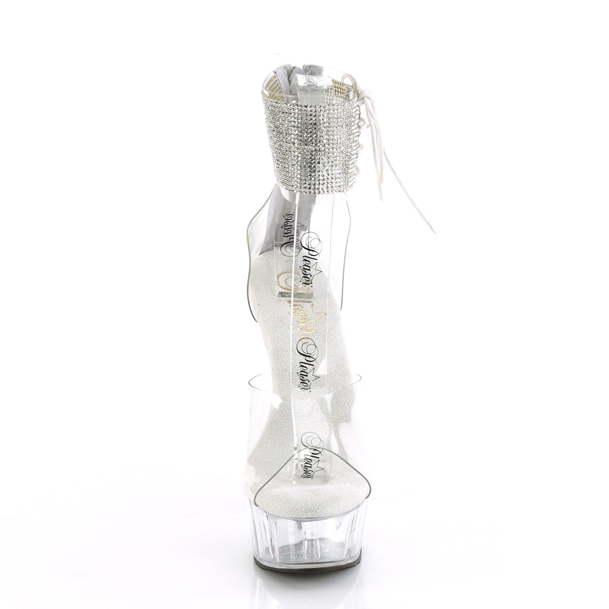 DELIGHT-624RS Pleaser Clear 6 Inch Pole Dance Platform Shoes