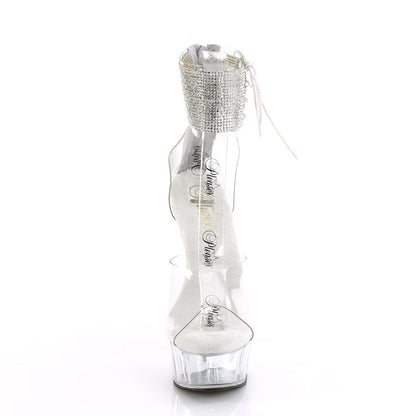 DELIGHT-624RS Pleaser Clear 6 Inch Pole Dance Platform Shoes