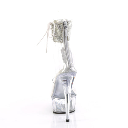 DELIGHT-624RS Pleaser Clear 6 Inch Pole Dance Platform Shoes
