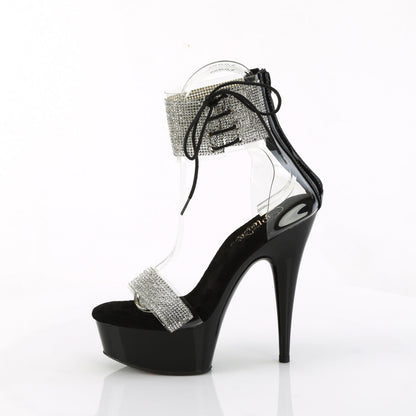 DELIGHT-627RS Pleaser Black 6 Inch Lap Dance Platform Shoes
