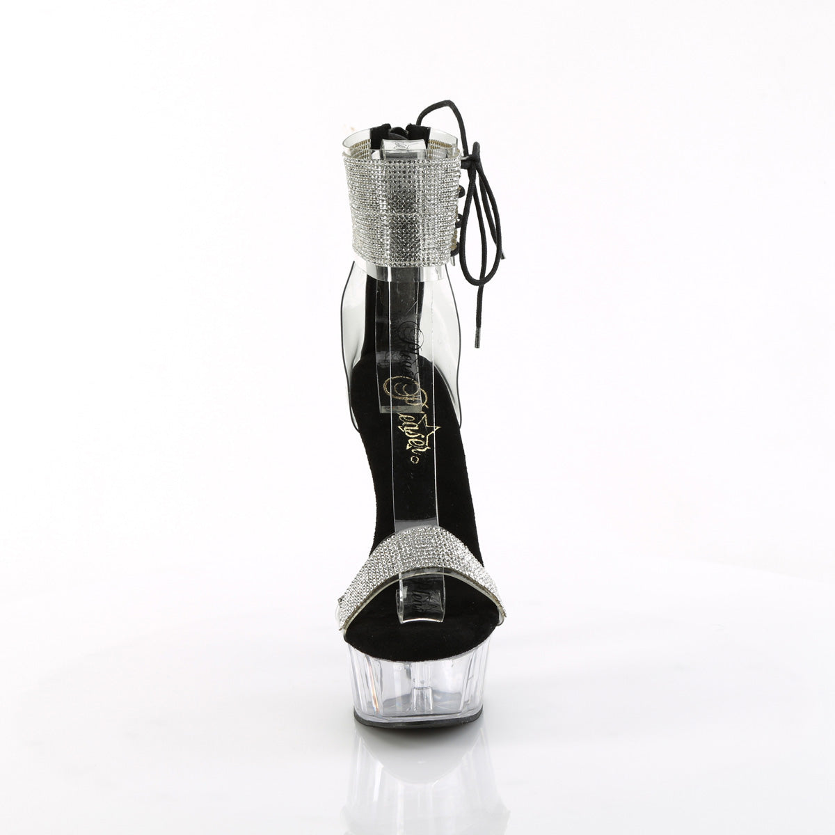 DELIGHT-627RS Pleaser Clear 6 Inch Glamour Platform Shoes