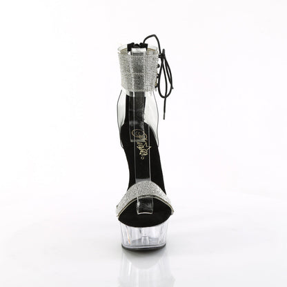 DELIGHT-627RS Pleaser Clear 6 Inch Glamour Platform Shoes
