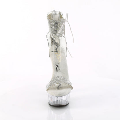 DELIGHT-627RS Pleaser Clear 6 Inch Fetish Dancer Platform Shoes