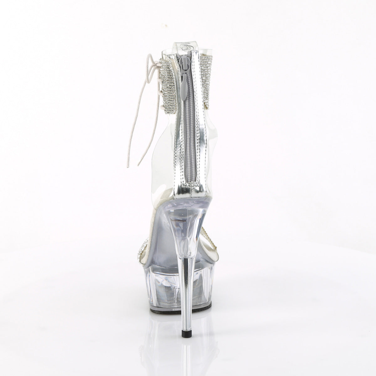 DELIGHT-627RS Pleaser Clear 6 Inch Fetish Dancer Platform Shoes