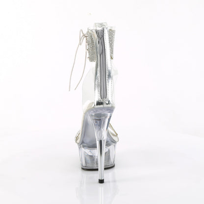 DELIGHT-627RS Pleaser Clear 6 Inch Fetish Dancer Platform Shoes