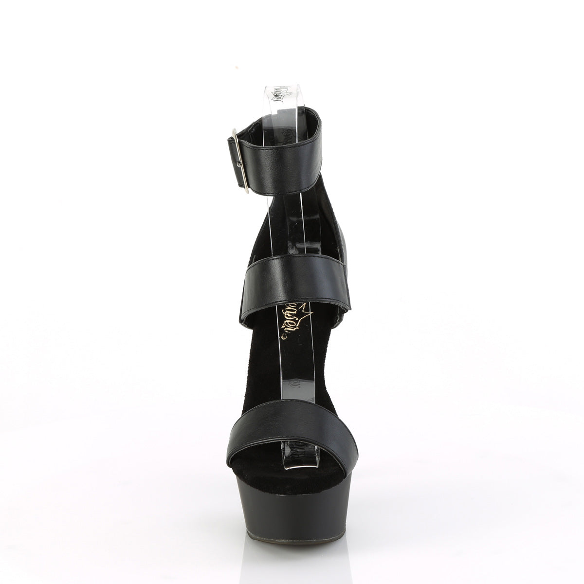 DELIGHT-629 Pleaser Black 6 Inch Pole Dance Platform Shoes