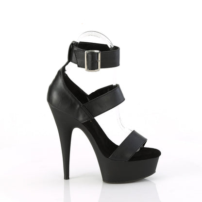 DELIGHT-629 Pleaser Black 6 Inch Pole Dance Platform Shoes