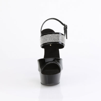 DELIGHT-639 Pleaser Black 6 Inch Exotic Dancer Platform Shoes