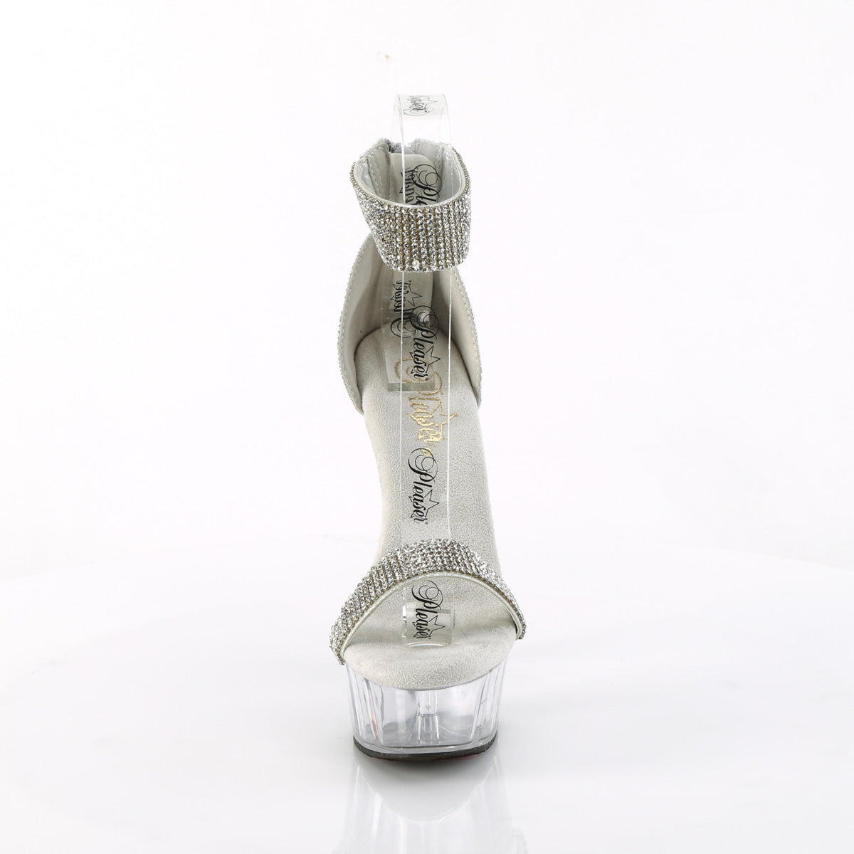 DELIGHT-641 Pleaser Silver 6 Inch Pole Dance Platform Shoes