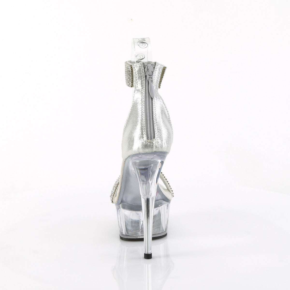 DELIGHT-641 Pleaser Silver 6 Inch Pole Dance Platform Shoes
