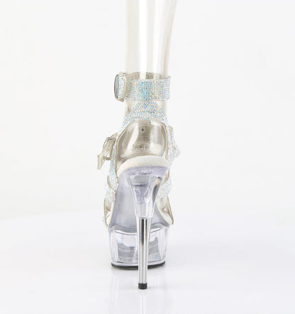 DELIGHT-656RS Pleaser Silver 6 Inch Exotic Dance Platform Shoes