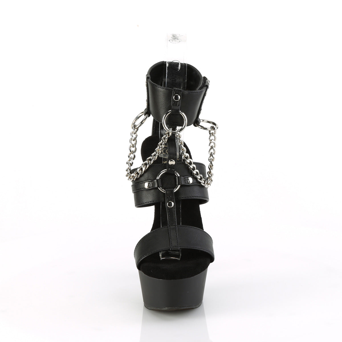 DELIGHT-661 Pleaser Black 6 Inch Strippers Platform Shoes