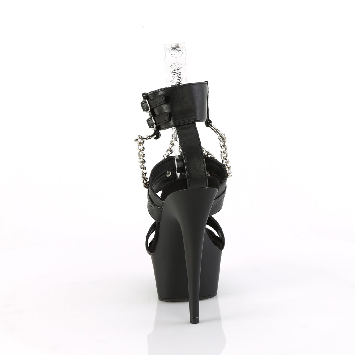 DELIGHT-661 Pleaser Black 6 Inch Strippers Platform Shoes