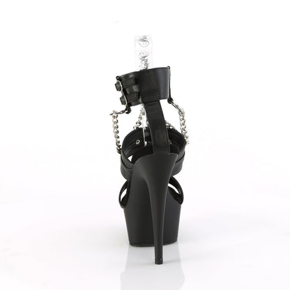 DELIGHT-661 Pleaser Black 6 Inch Strippers Platform Shoes