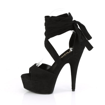 DELIGHT-679 Pleaser Black 6 Inch Strippers Platform Shoes