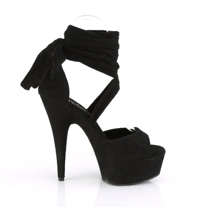 DELIGHT-679 Pleaser Black 6 Inch Strippers Platform Shoes