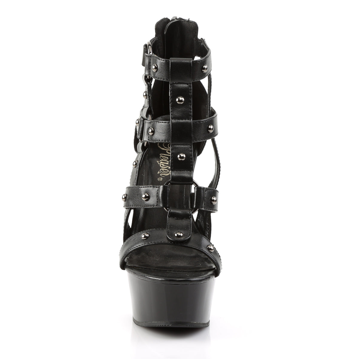 DELIGHT-682 Pleaser Black 6 Inch Pole Dance Platform Shoes