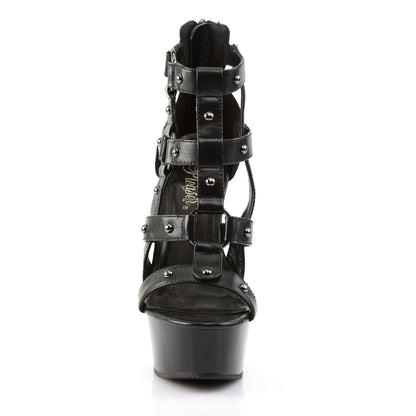 DELIGHT-682 Pleaser Black 6 Inch Pole Dance Platform Shoes