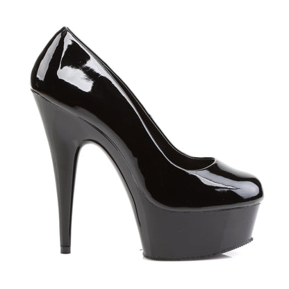 DELIGHT-685 Pleaser Black 6 Inch Pole Dance Platform Shoes