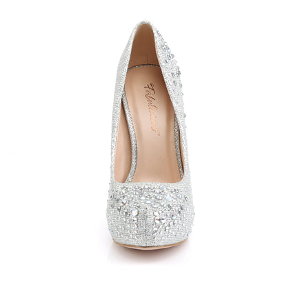 DESTINY-06R Fabulicious Silver 5 Inch Elegant Shoes