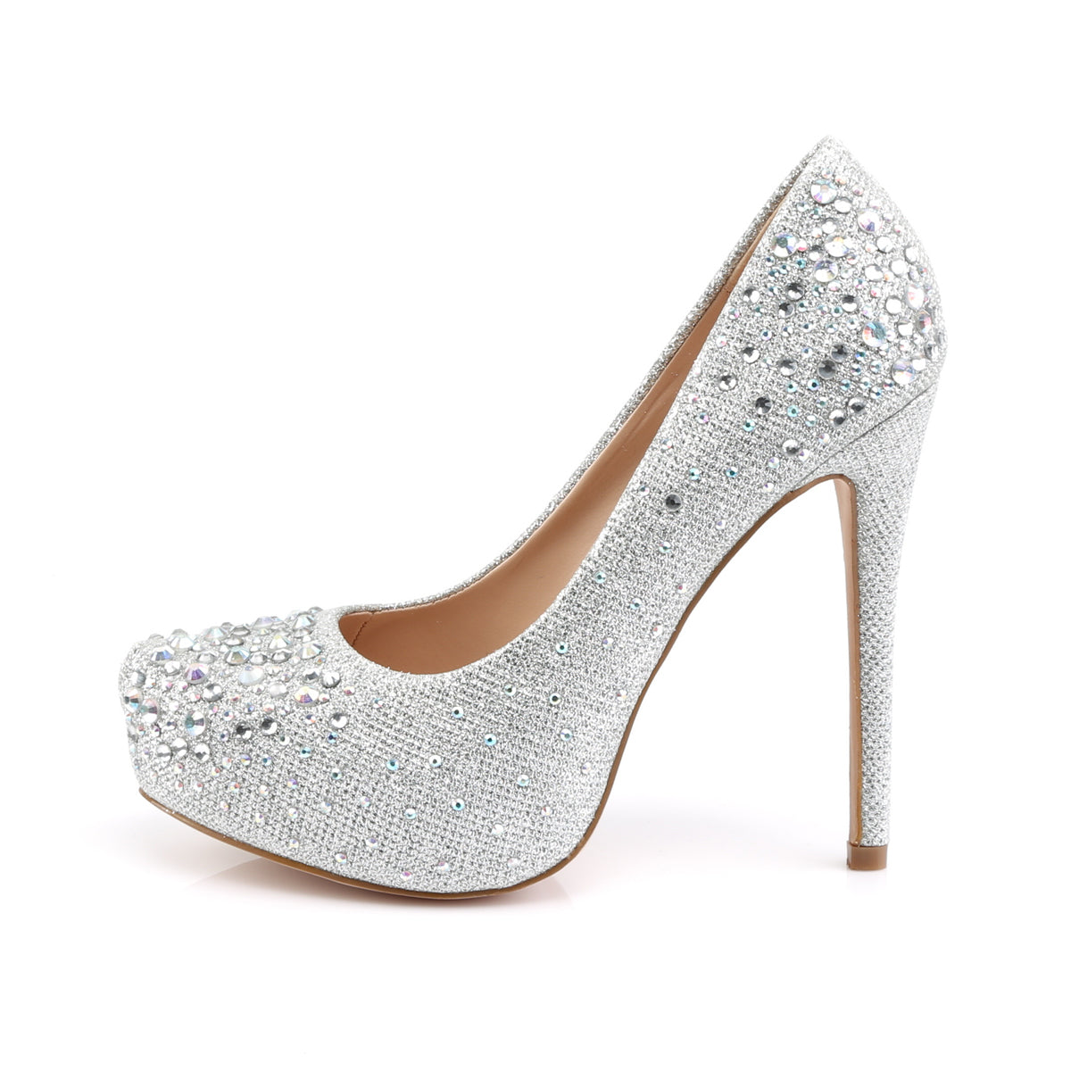 DESTINY-06R Fabulicious Silver 5 Inch Elegant Shoes