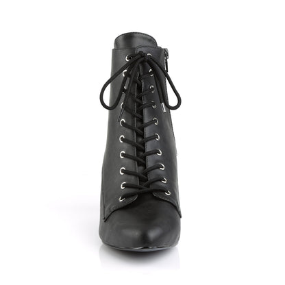DIVINE-1020 Pleaser Pink Label Black 3 Inch Sexy Boots