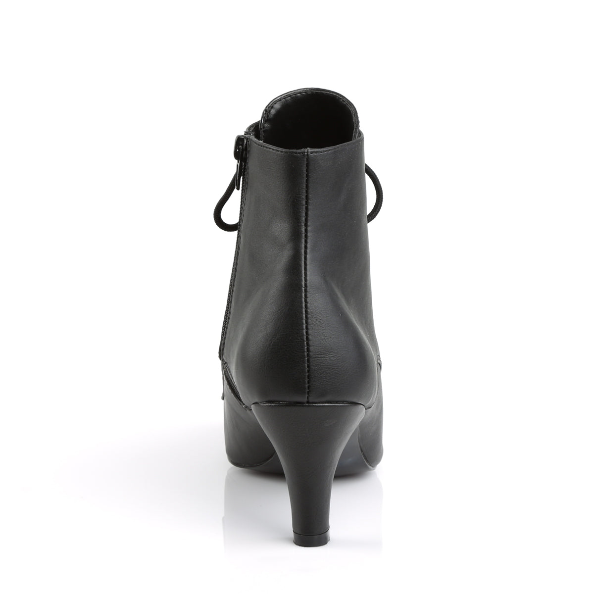 DIVINE-1020 Pleaser Pink Label Black 3 Inch Sexy Boots